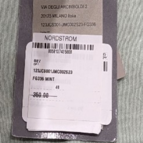 $340 Mens TOM FORD Melange Cotton Blend Crewneck T-Shirt Mint 48 US 38 - Picture 7 of 7